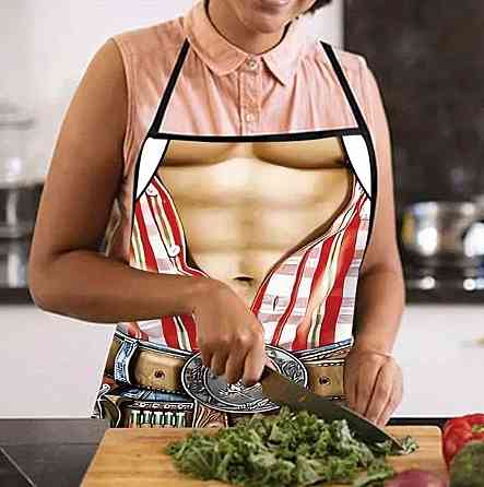 Фартук с приколом Ковбой 73 на 57 см разноцветный Киев