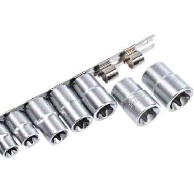 Набір головок Toptul TORX на планці 1/4"-1/2" E4-E24 14шт. (GAAR1402) Вінниця