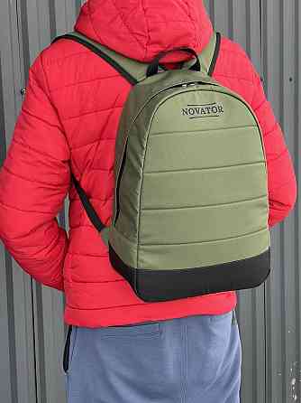 Рюкзак туристичний зелено-чорний Novator BL-2171 Київ