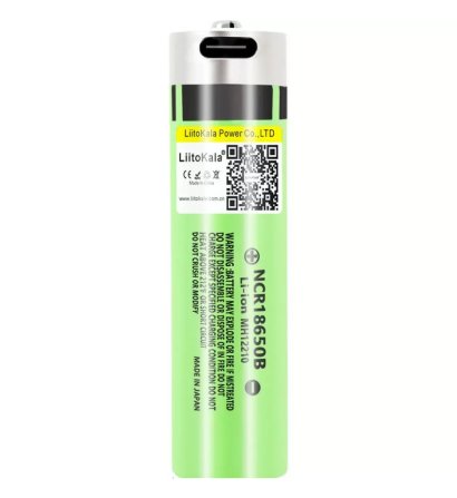 Аккумулятор LiitoKala Lii-USB-34B 18650 3400mah с защитой (Зеленый) Винница - изображение 1
