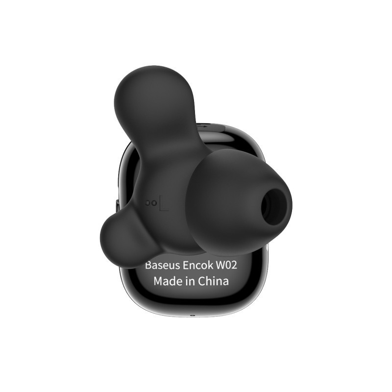 Беспроводные Bluetooth наушники Baseus Encok W02 со встроенным микрофоном NGW02-01 (Черные) Николаев - изображение 6