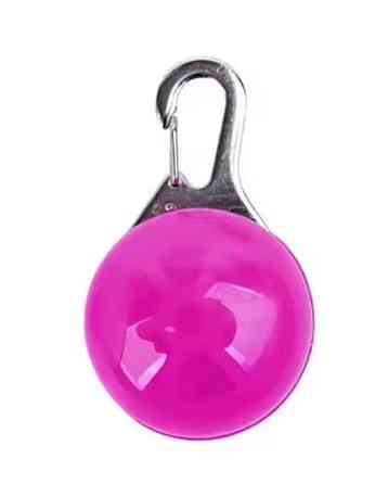 Светящийся брелок на ошейник для собак или котов, имеет три режима свечения розовый Киев