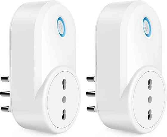 Набір 4 Смарт WiFi Розетки Maxcio 16A З Моніторингом Енергії, Alexa, Google Home, Smart Life (Італійська Вилка Type L) Київ