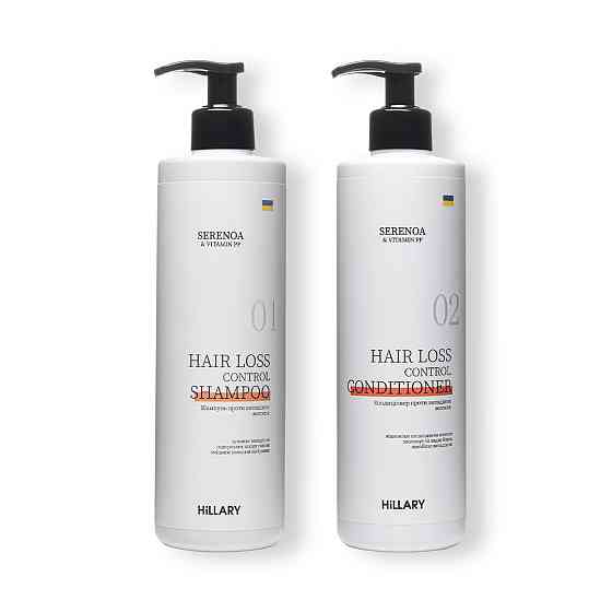 Шампунь + Кондиционер Hillary Serenoa & РР Hair Loss Control, 500 мл Киев