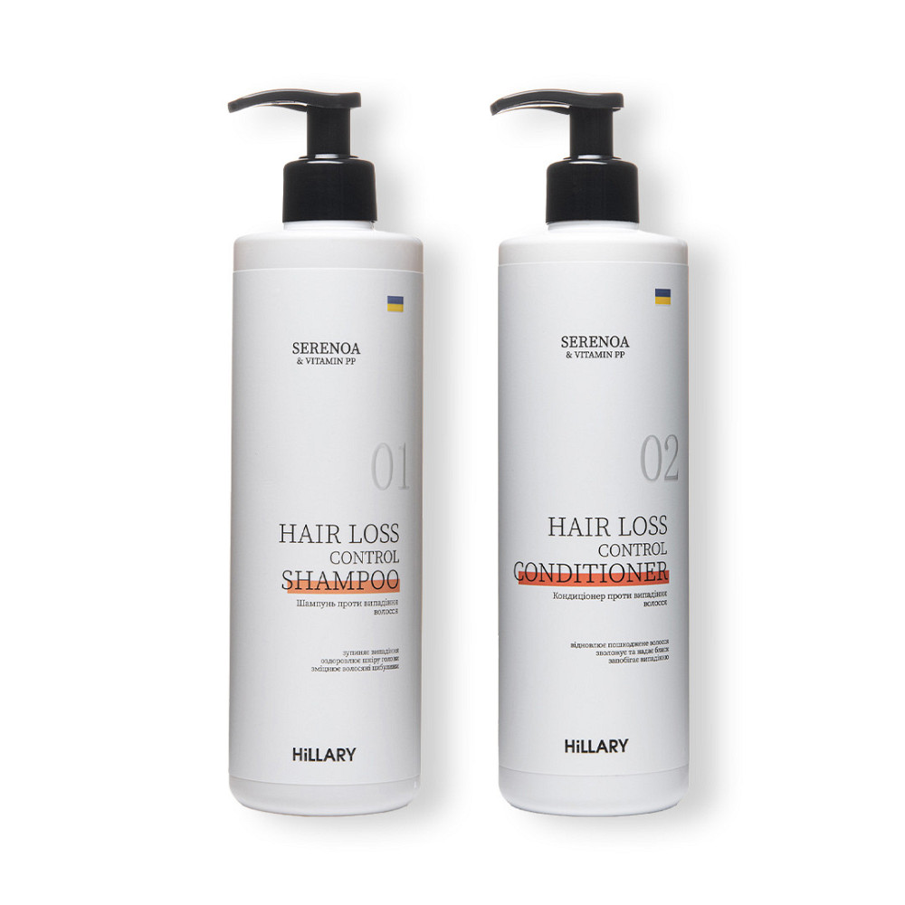 Шампунь + Кондиціонер Hillary Serenoa & РР Hair Loss Control, 500 мл Київ - фото 1