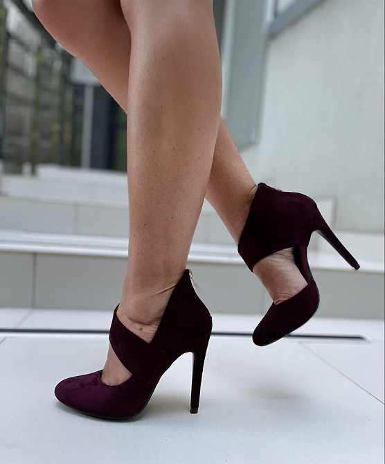 Vices Туфлі жіночі VICES бордові еко-замша 35р. 36р. 37р. висота каблука 10см (1130-42) Коломия - фото 10