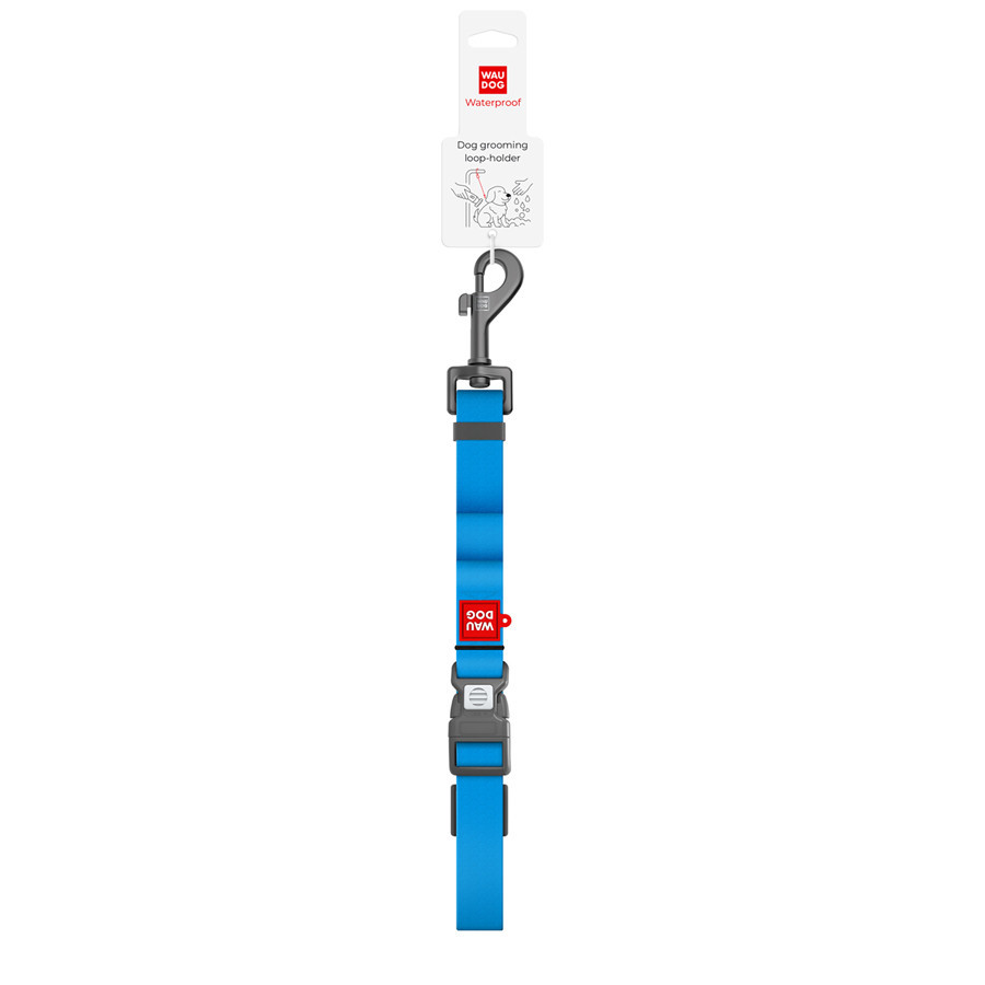 Петля-утримувач для грумінгу собак водостійка WAUDOG Waterproof, M, Ш 20 мм, Дов 70-116 см, А 20-110 см, блакитний Київ - фото 2