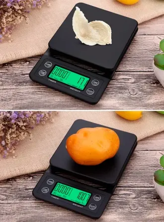 Весы с таймером для кофе Yieriy электронные для бариста с резиновым ковриком / весы настольные для кофейни,дома,ресторанов Коломыя