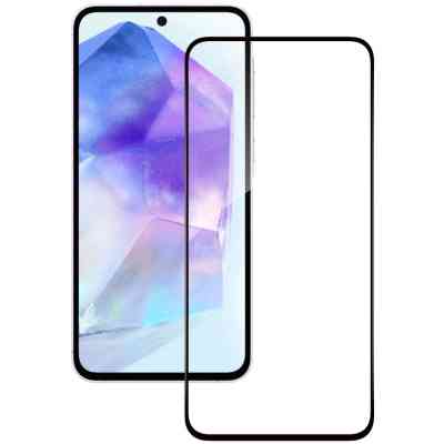 Стекло защитное ACCLAB Full Glue Samsung A55 Black (1283126588839) Винница