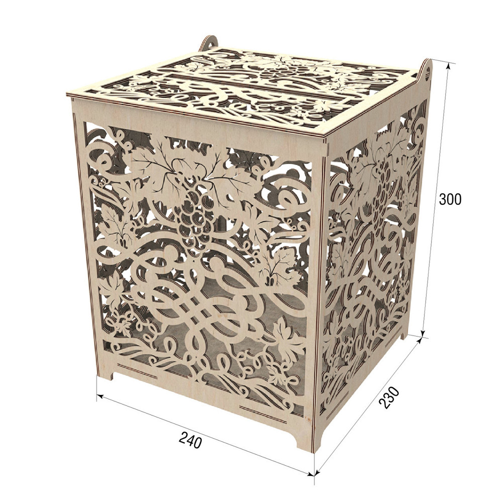 Сундук для конвертов, Свадебная казна 240х230х300мм Киев - изображение 2