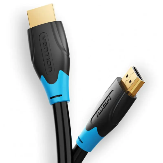 Плоский HDMI-кабель Vention 1.5 м черный Киев