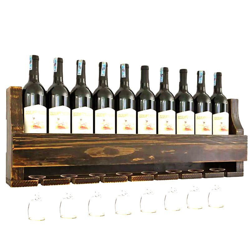 Настенная винная полка 