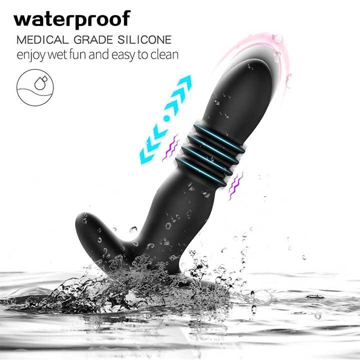 Анальная пробка с вибрацией и поступательными движениями Magic Jingers с Д/У – Анальные игрушки Винница - изображение 5