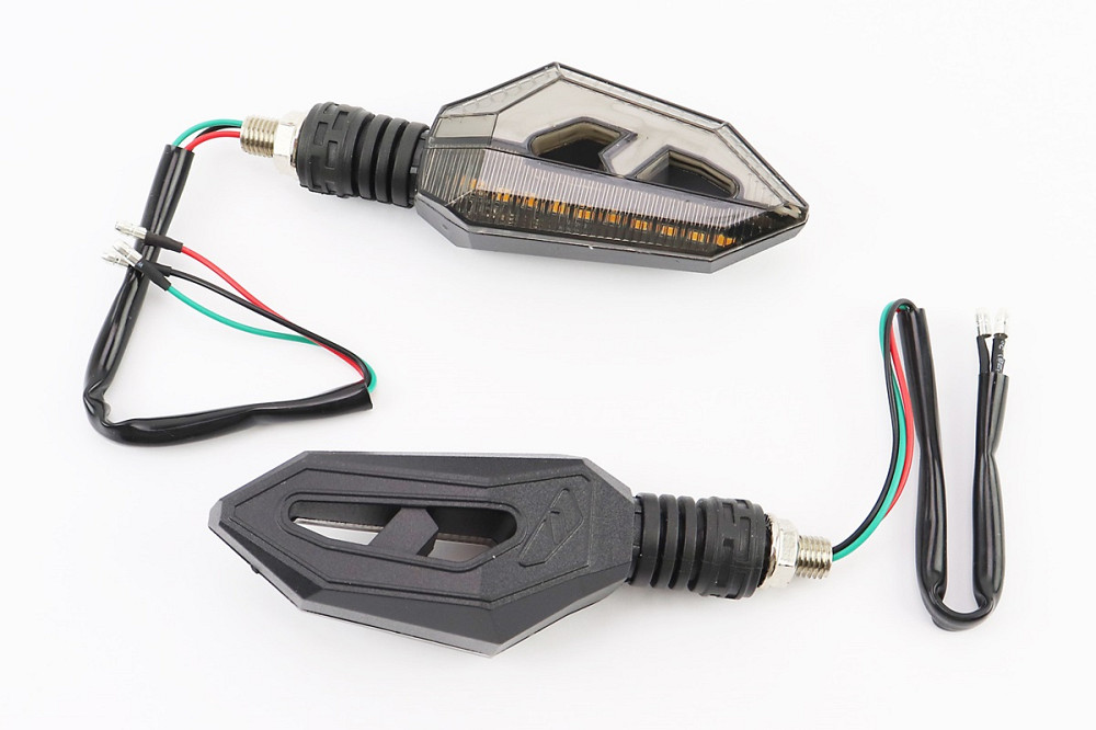 Поворот діодний на гнучкій ніжці + стоп сигнал / габарит LED СТРЕЛА тип 1 "секвентальний", 2шт Бершадь - фото 1