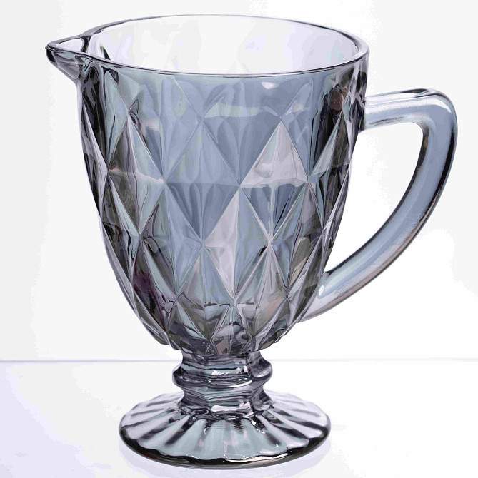 Глек для напоїв Fractal скляний 1 літр HP-19-267 глечик для лимонаду прозорий Коломыя - изображение 1