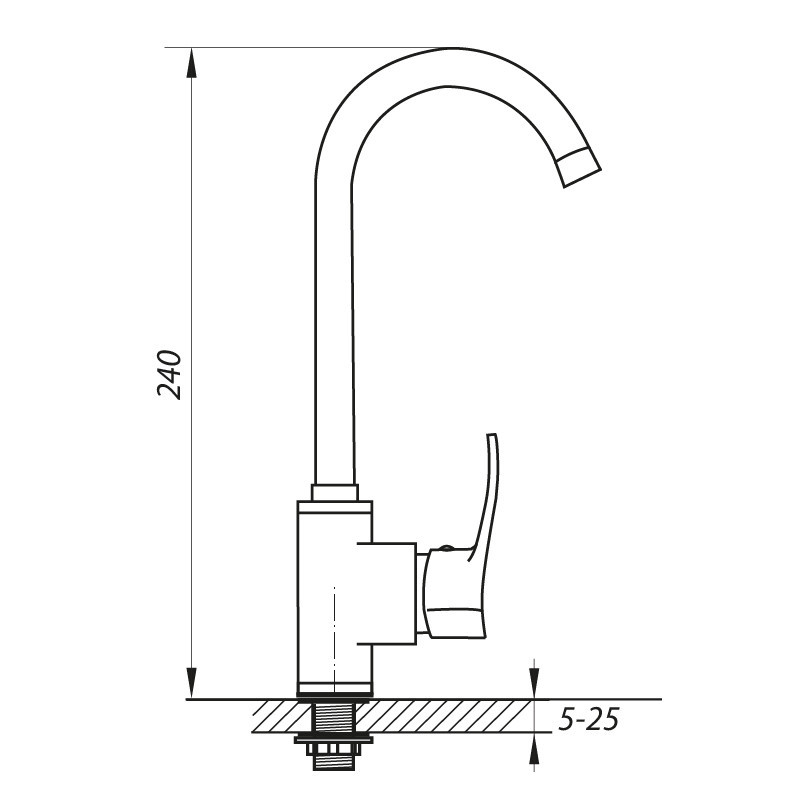 Сучасний кухонний змішувач Zerix SAR 279 з комфортним керуванням Харків - фото 2