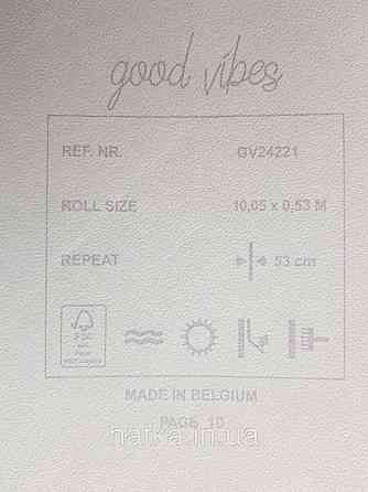 Шпалери флізелінові еко Decoprint Good Vibes 0.53х10 молодіжні абстракція геометрія точки чорні фігури сині Київ