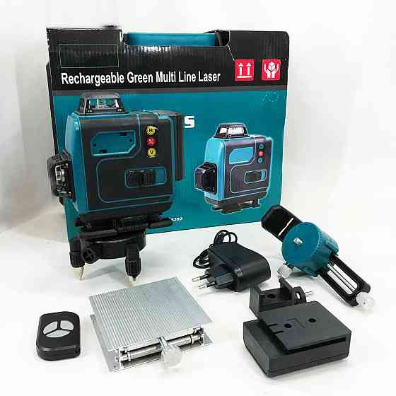Уровень лазерный линейный нивелир аккумуляторный Laser 4D, 16 линий, рабочее растояние 30м, в чемодане XZ-85 Львов