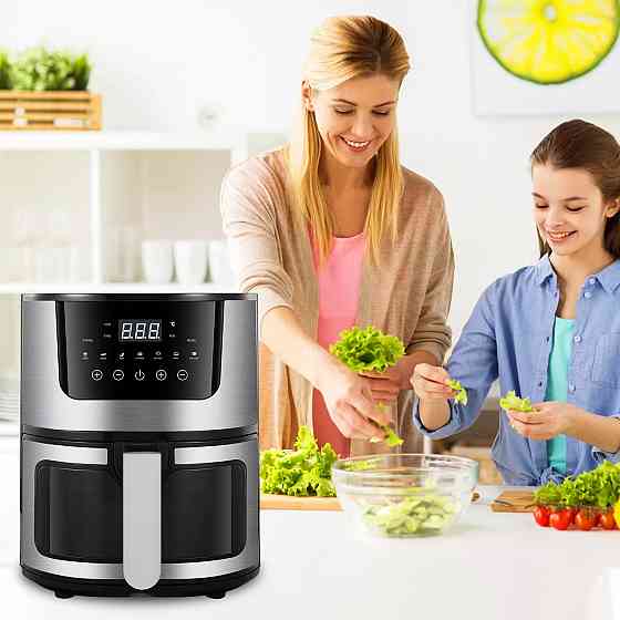 Аэрофритюрница 8л, 4200Вт, RB-2268 + Подарок Дозатор масла XL-259 / Фритюрница / Мультипечь / Аэрогриль Киев