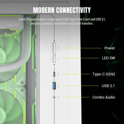 Корпус Gamemax Claw 360 WH Винница - изображение 2