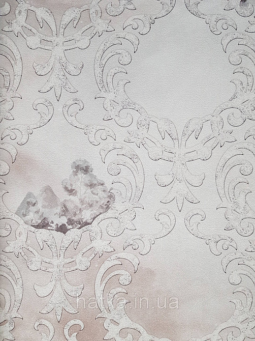 Обои винил на флизелине горячего тиснения DU&KA  Voyage1.06х10 вензель завитки белые виды природы на бежевом Киев - изображение 3