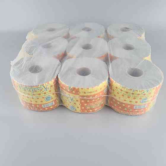 Папір туалетний на втулці "Веселий розмір" сірий (а9) (9 рул) Харків