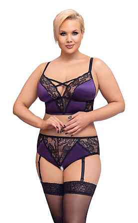 Еротичний комплект BH Set purple/black XL Sex Aura Київ