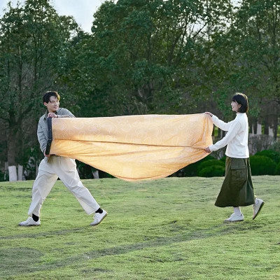 Кресло складное Naturehike Ламзак CNH22DZ022 бежевий з принтом (6975641886792) Винница - изображение 2