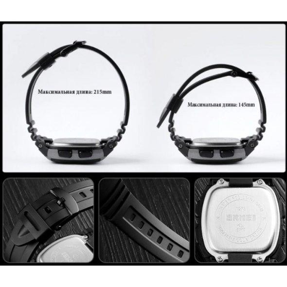 Чоловічий спортивний годинник Skmei 1278 Чорний Вінниця - фото 5