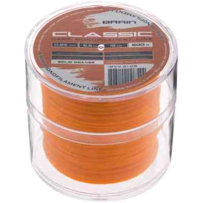 Волосінь Brain Classic Carp Line (solid orange) 600m 0.25mm 15lb 6.6kg (1858.81.09) Вінниця