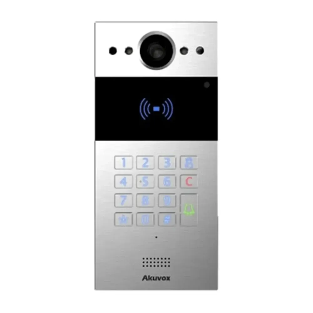 IP-відеопанель багатоабонентська 2Mp Akuvox R20K Silver зі зчитувачем EM-Marine / Mifare / NFC (87-00035) Київ - фото 6