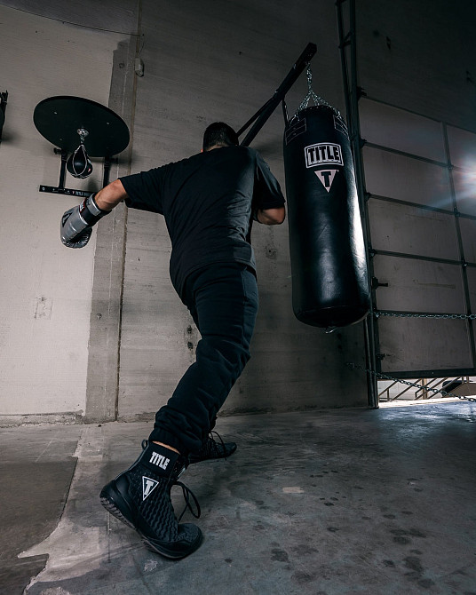 Боксерки (боксерське взуття) TITLE Boxing Predator II Shoes 2.0 Black/Grey 43р. Каменское - изображение 7