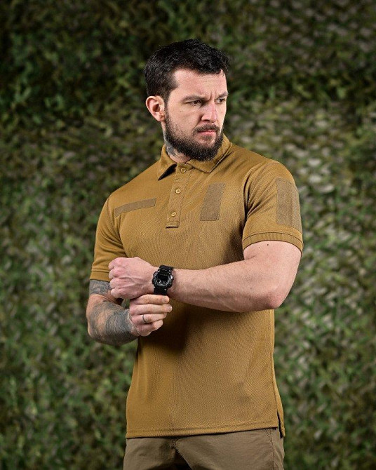 Тактическая футболка PATRIOT поло кайот ВТ7422 Одесса - изображение 1