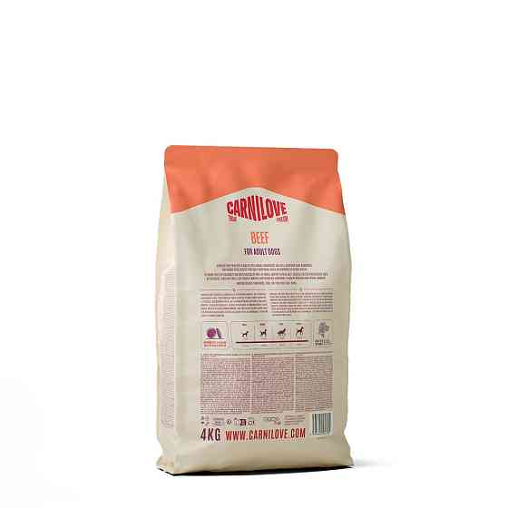 Корм сухий Carnilove True Fresh Beef для cобак яловичина 4 кг Киев