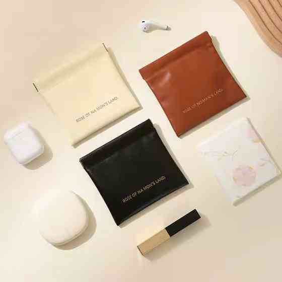 Косметичка для хранения аксессуаров портативная,футляр для мелочей на магнитной клипсе,черный Каменец-Подольский