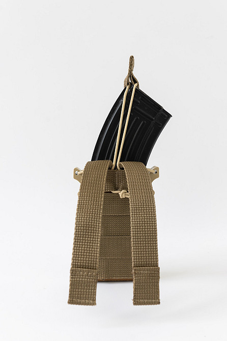 Подсумок на 1 магазин пиксель открытый каркасный Койот Одесса - изображение 2