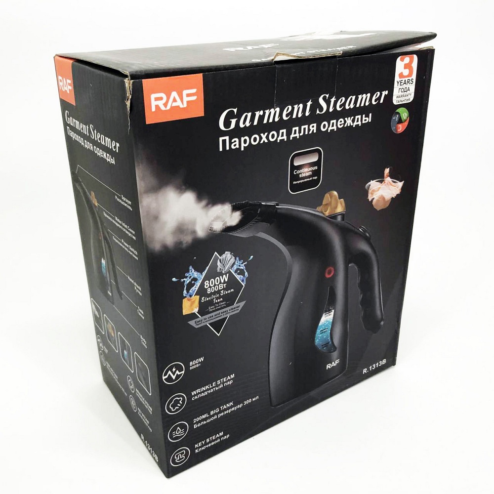 Універсальний відпарювач-пароочисник RAF, Компактна парова праска для подорожей, Пароочисники для штор MZ-75 Львів - фото 11