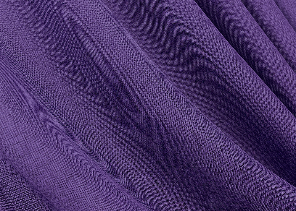 Комплект готовых штор VR-Textil Лен Мешковина № 1066ш Фиолетовый 100х280 см 2 шт (31-608) Киев - изображение 6