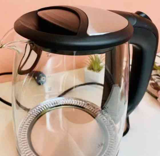 Стеклянный электрочайник с подсветкой Rainberg RB-703 чайник. Киев