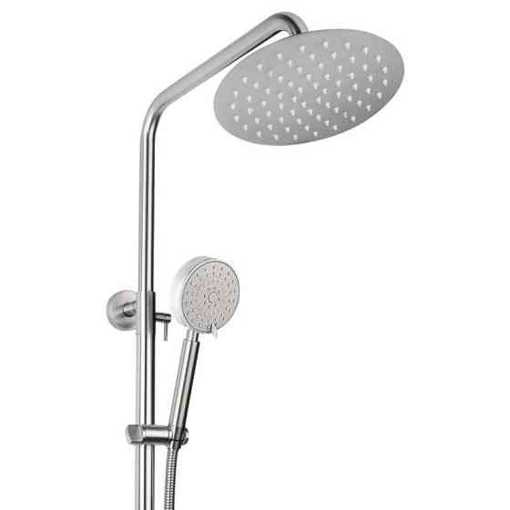Душевая система универсальная Lidz Aria 1031 Nickel на три потребителя (с изливом) из нержавеющей стали Харьков