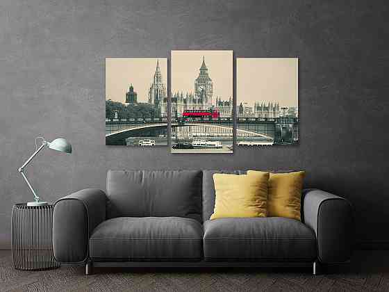 Модульная картина в гостиную / спальню  Велика Британія Art-597_3 Киев