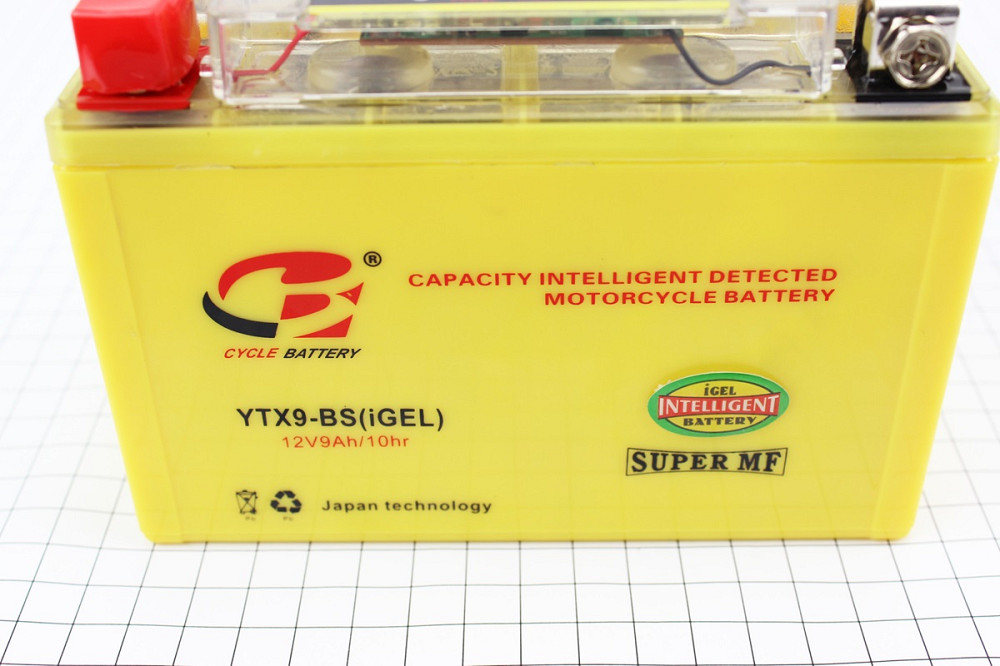 Акумулятор 12V9Ah YTX9-BS GEL (L150*W87*H107mm), з індикатором Київ - фото 3