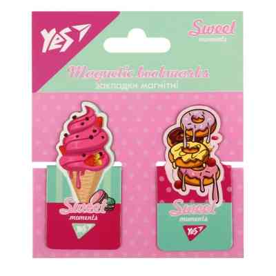 Закладки для книг Yes магнітні Sweet Cream, висікання, 2 шт (708401) Вінниця