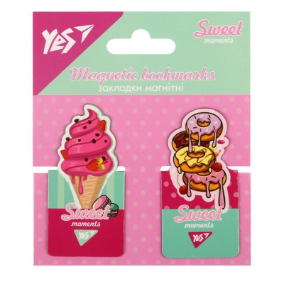 Закладки для книг Yes магнітні Sweet Cream, висікання, 2 шт (708401) Вінниця - фото 1