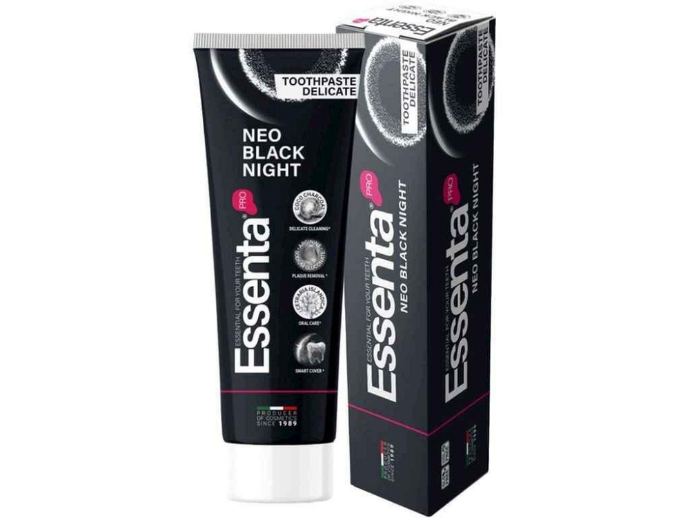 Зубная паста 75мл Neo Black Night ТМ ESSENTA PRO Киев - изображение 1