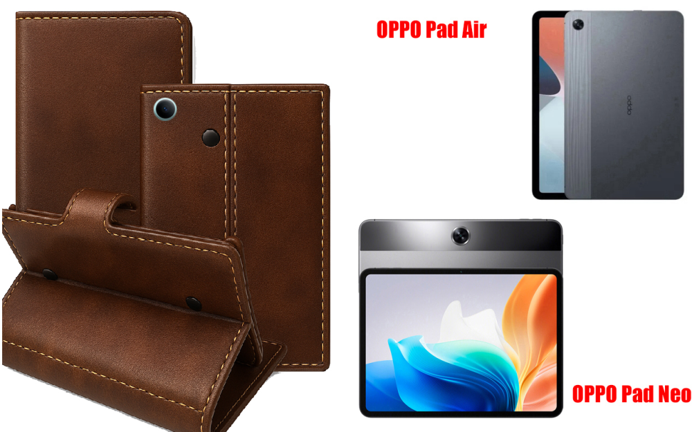 Книжка-трансформер для планшета Oppo Pad Air, Pad Neo, колір Black Buno-Red Київ - фото 1
