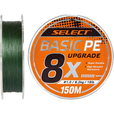 Шнур Select Basic PE 8x 150m Dark Green 1.2/0.16mm 20lb/9.3kg (1870.31.35) Вінниця - фото 1