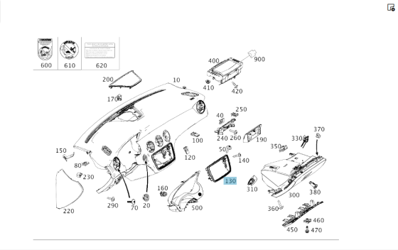 Mercedes-Benz  A1766890018 Декоративна хромована накладка навколо команда CLA Shooting Brake X117 CLA C117 GLA X156 A-class W176 Одеса