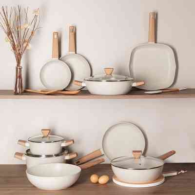 Набор сковородок Bergner Naturally, 18/22/26 см (BG-34741-CR) Винница