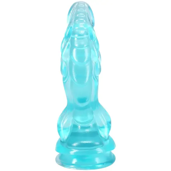 Фентезійний фалоімітатор Doc Johnson Crystal Jellies - Invader Dong 8.5 Inch - Teal Львів